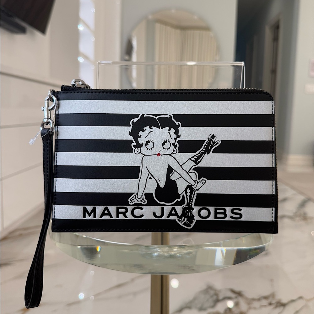 NWT Marc Jacobs Betty Boop Leather Clutch Bag